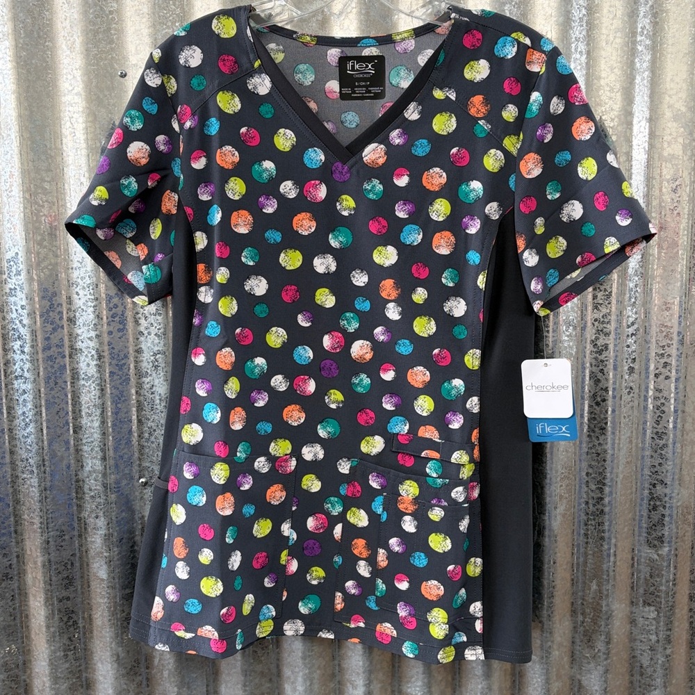 Cherokee-Women’s- Printed Scrub Top-S